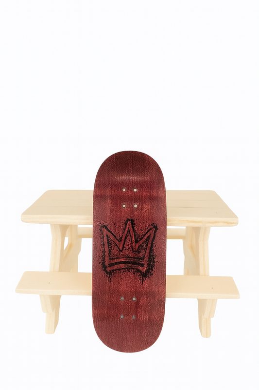 35mm Exotic Brazilian Purpleheart Veneer Crown/Bleeding Heart