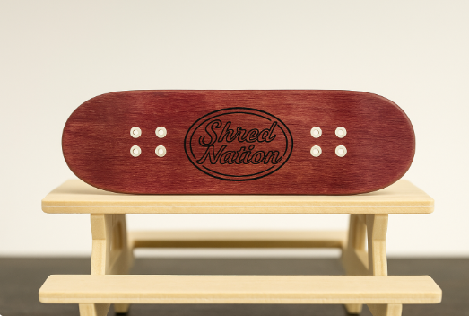 34mm Exotic Brazilian Purpleheart Veneer Rose