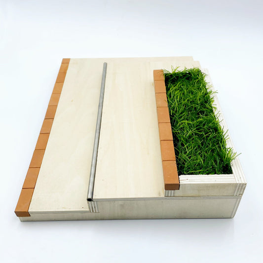 Multi-Level Wood & Brick Fingerboard Obstacle