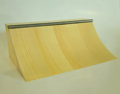 Handcrafted Wooden Quarter-Pipe