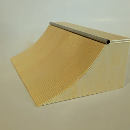 Handcrafted Wooden Quarter-Pipe