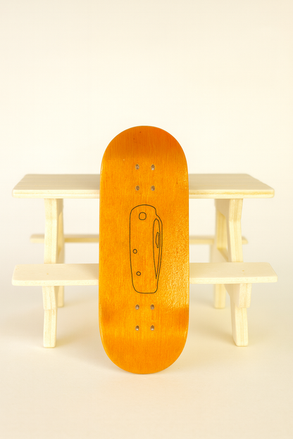 34mm Pocket KNF- Red-Orange